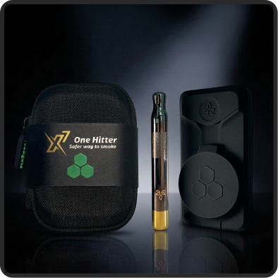 X7 - Smoke Filtering Smell Proof One-Hitter Pipe