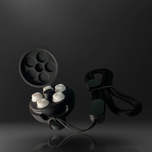 ceramic white pearl PODs in Go-Go Case