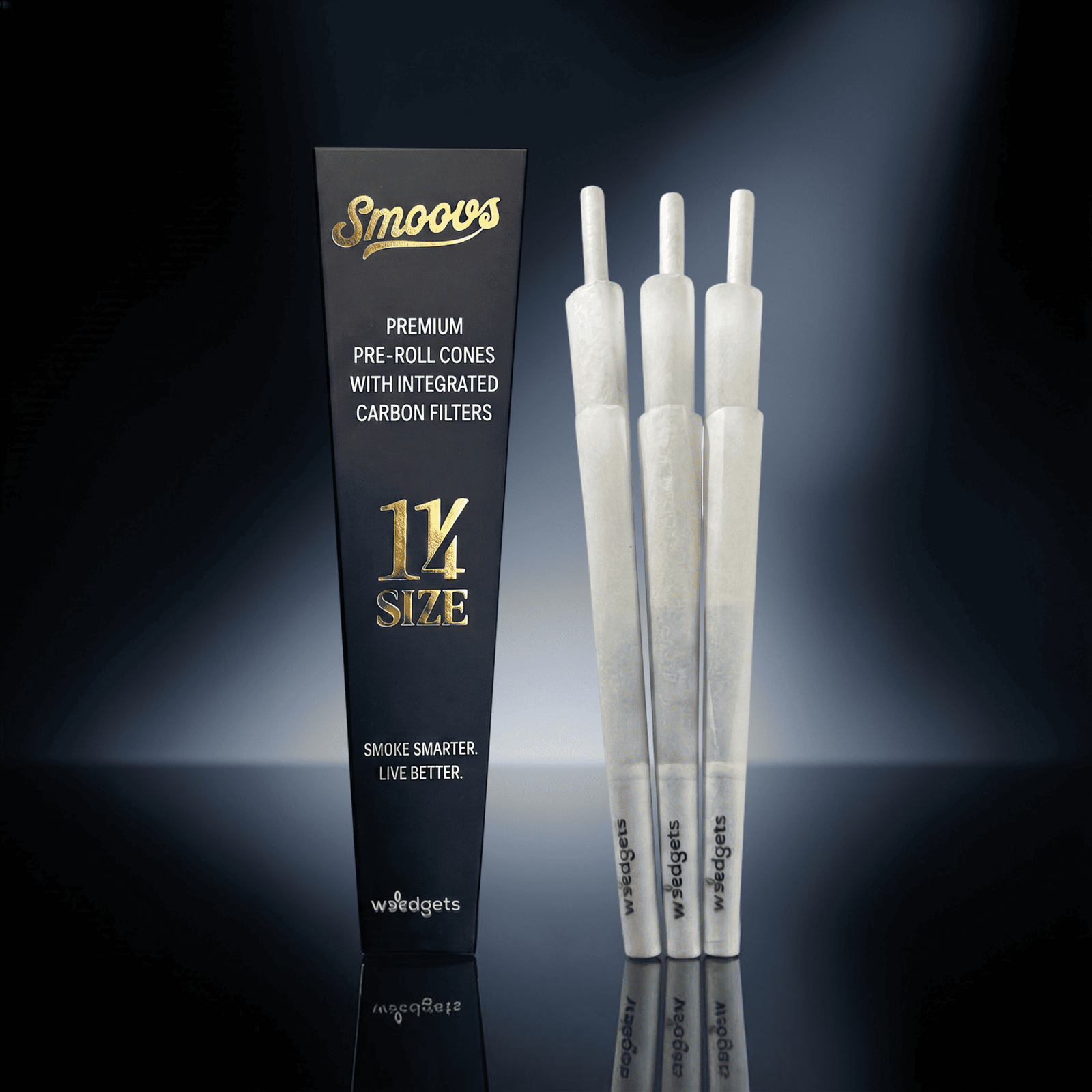 Smoovs 1.25 Size Integrated Carbon-X Filter 6-Pack